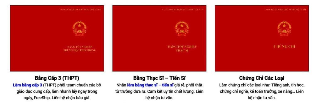 Làm Bằng Xin Việc